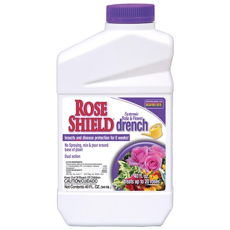 Bonide Products Bonide Rose Shield Systemic Insecticide and Disease Drench Liquid 40 oz 947